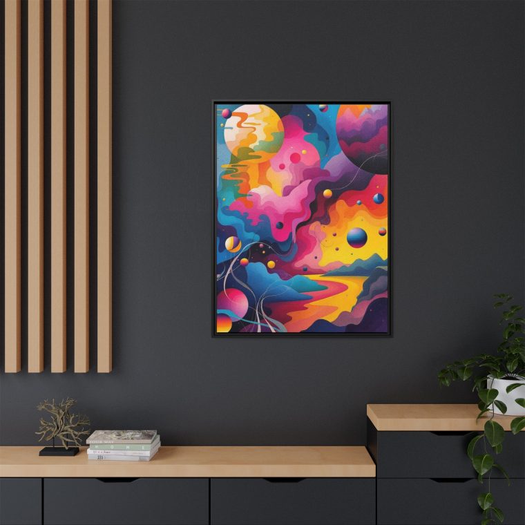 Modern Abstract Paint Swirls Large Canvas Wall Art - Image 20