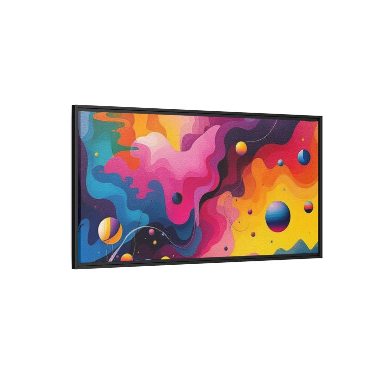 Modern Abstract Paint Swirls Large Canvas Wall Art - Image 26