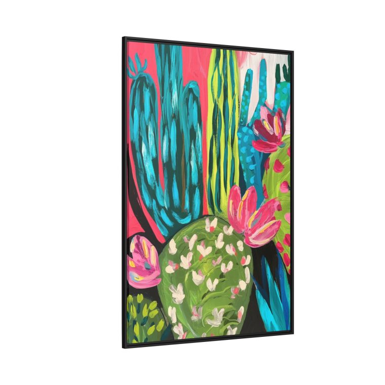 Maximalist Cactus Floral Abstract Art for Modern Spaces - Image 14