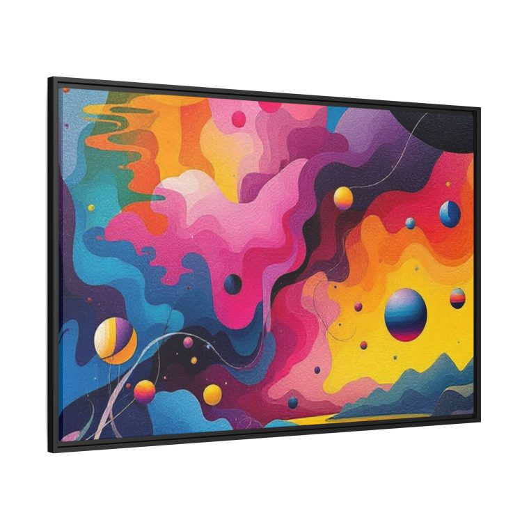 Modern Abstract Paint Swirls Large Canvas Wall Art - Image 10