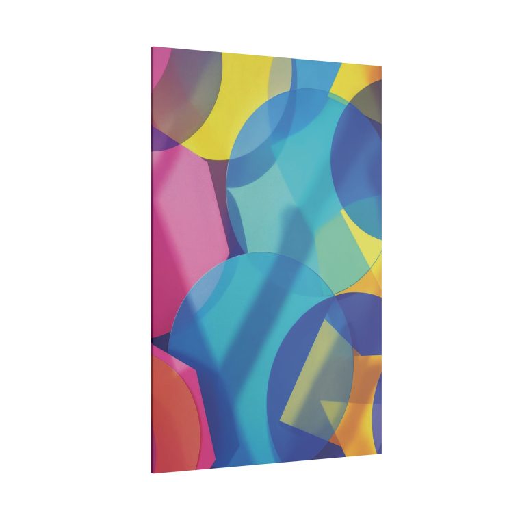Vibrant Layers Transparent and Solid Shapes in Bold Hues - Image 10