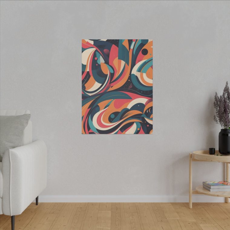 Dynamic Curves Modern Abstract Wall Art Pattern - Image 15