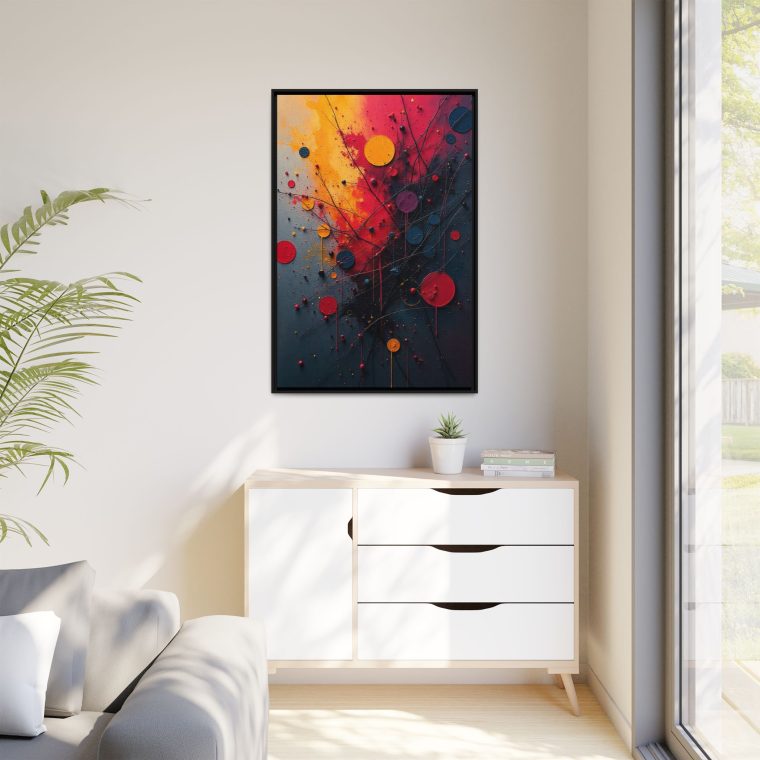 Boho Abstract Canvas Print | Modern Bohemian Wall Art - Image 3