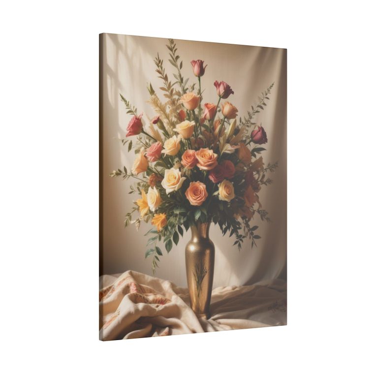 Vivid Blooms and Soft Lighting: A Boho Vintage Painting - Image 6