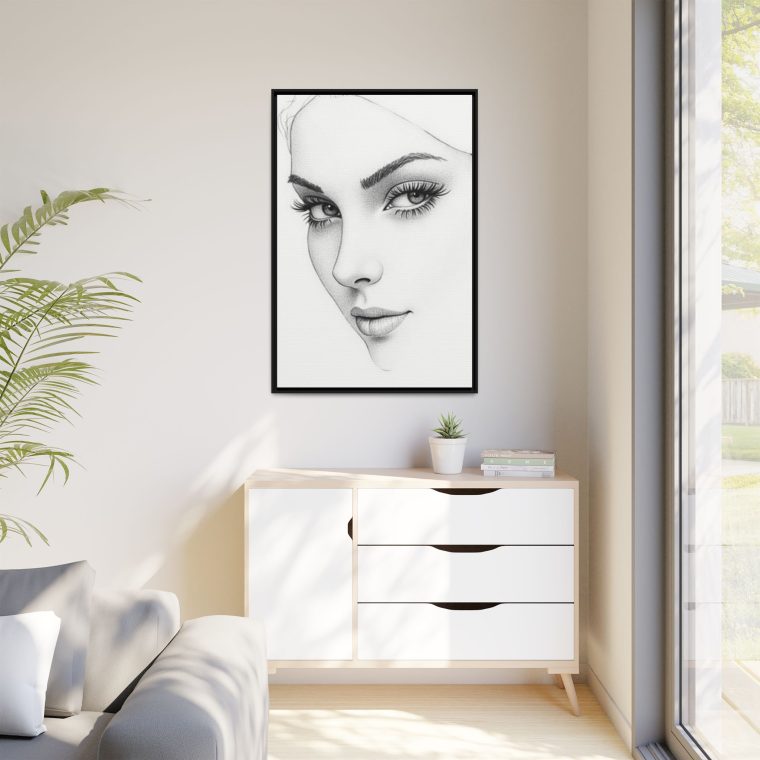 Abstract Line Art Face Wall Décor Perfect for Modern Interiors - Image 7