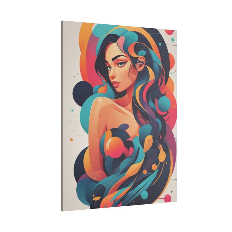 Modern Vibrance Abstract Portrait Wall Art Masterpiece - Image 6