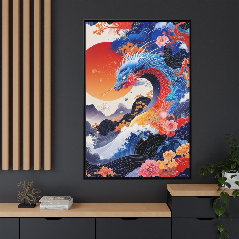 Exclusive Japanese Dragon Canvas Print - Image 4