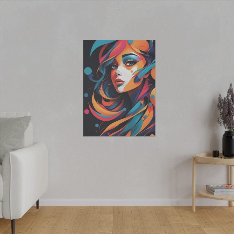 Vivid Portrait Abstract Expression with Dynamic Colors and Flow - Image 7