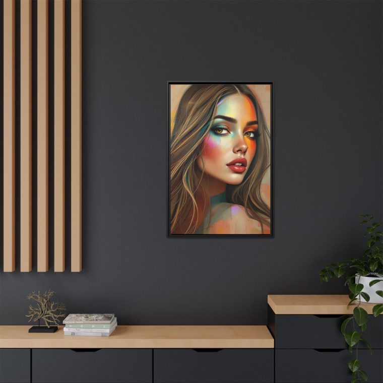 Terracotta Abstract Face Canvas - Boho Living Room Art - Image 8