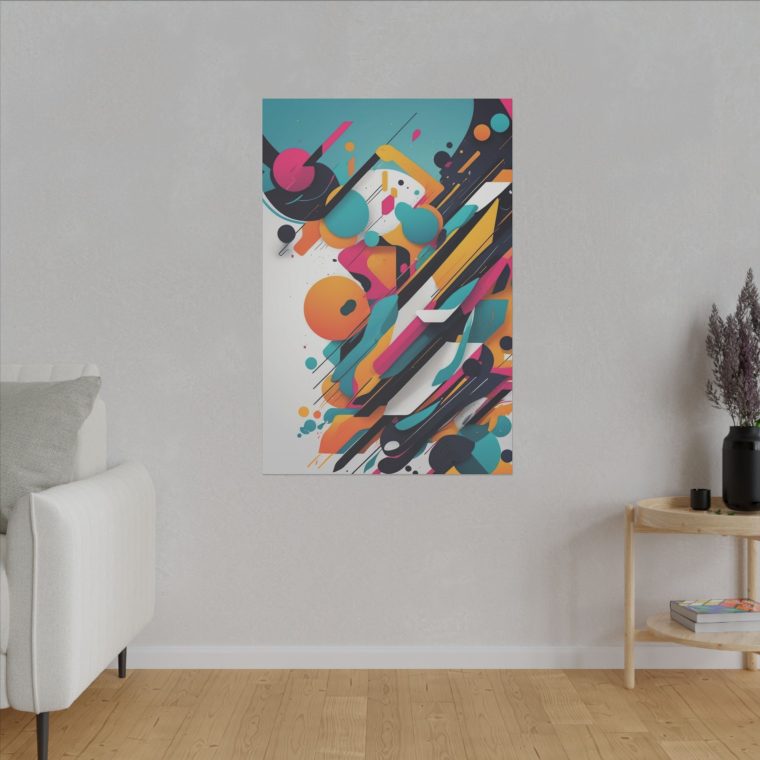 Dynamic Collision of Color and Geometry Wall Art - Image 11