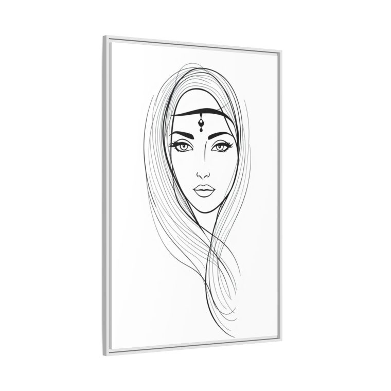 Framed Abstract Face Wall Art Contemporary and Chic Design - Image 18