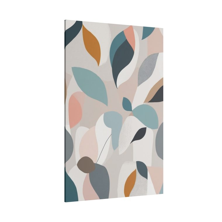 Botanical Bliss: Abstract Leaf Pattern Wall Art for Modern Interiors - Image 10
