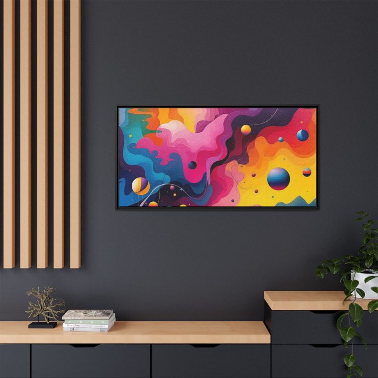 Modern Abstract Paint Swirls Large Canvas Wall Art - Image 28