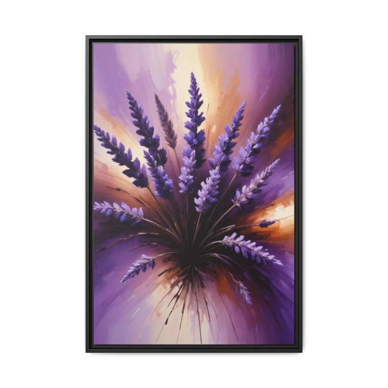 Canvas Wall Art Large Purple Abstract - Image 5