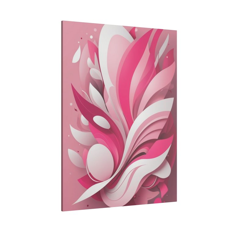 Blooming Abstraction Dynamic Pink Layers and Sculpted Forms - Image 6