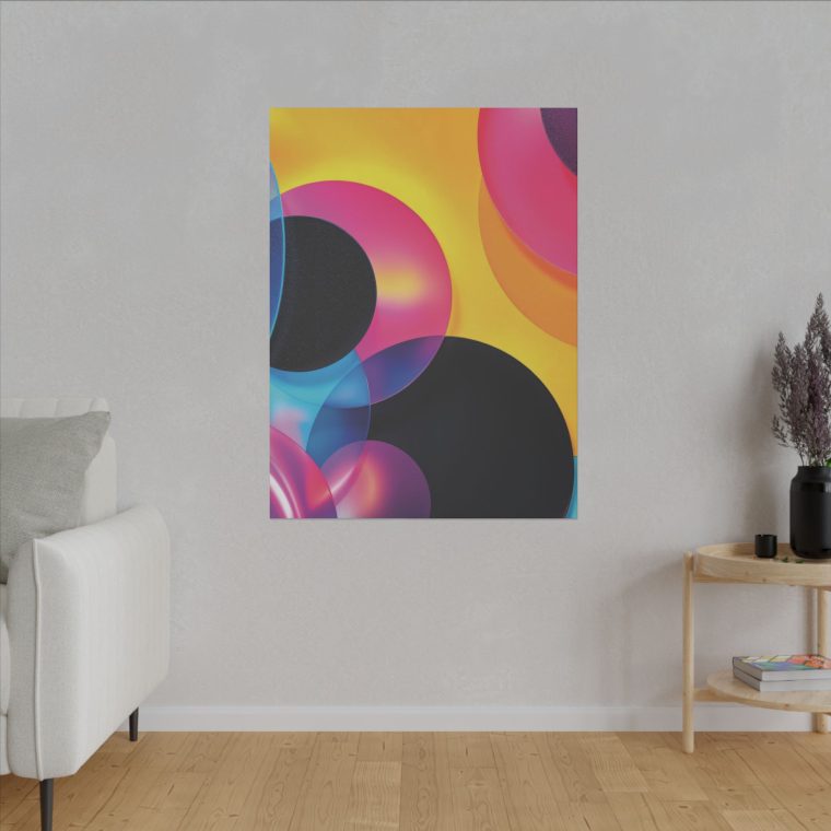 Radiant Geometry Abstract Shapes in Cyan, Pink, and Yellow - Image 23