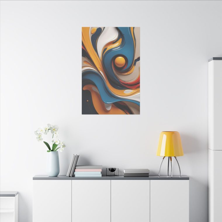 Flowing Harmony Modern Abstract Oil Art for Contemporary Interiors - Image 12