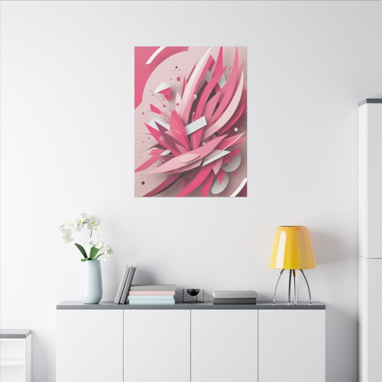 Explosive Pink Geometry Abstract Layers and Dynamic Design - Image 16