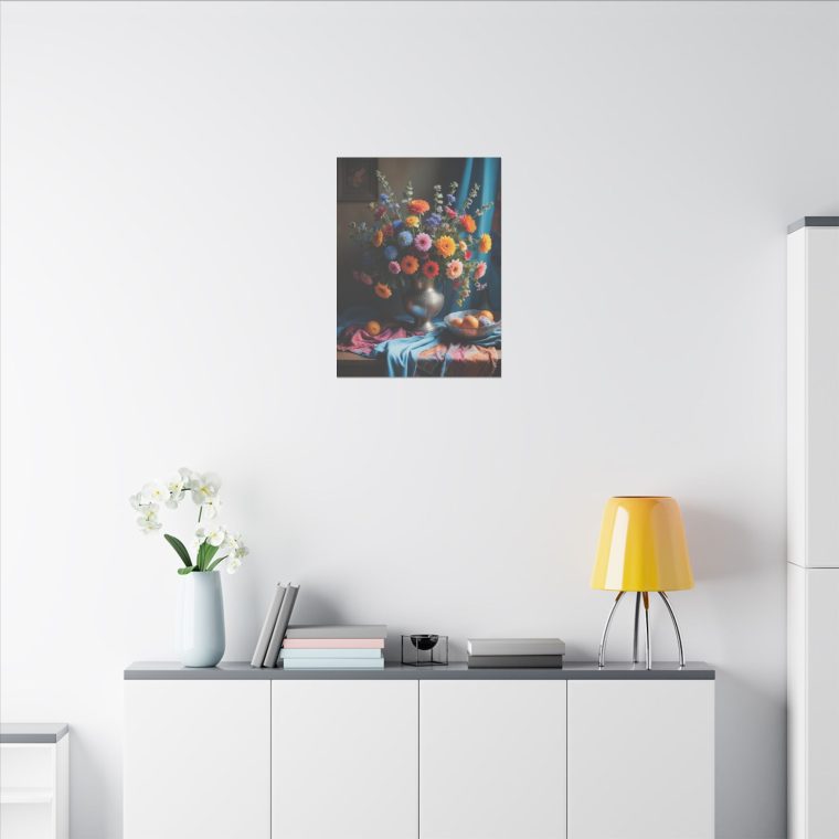 Flowers in Full Color: Boho Meets Vintage Blue Painting - Image 12