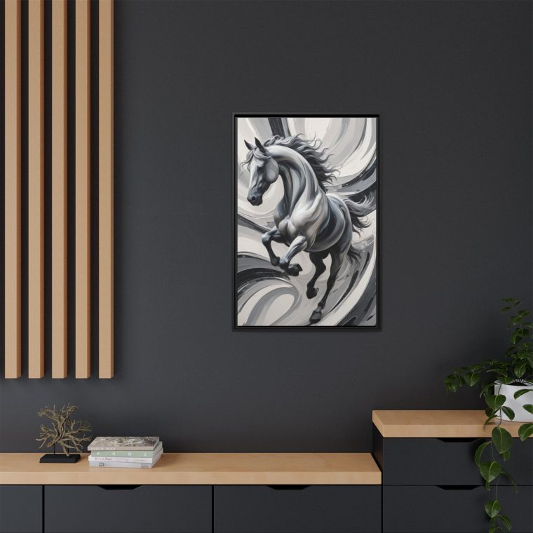 Line Abstract Art​ Horse Large Canvas Prints - Image 4