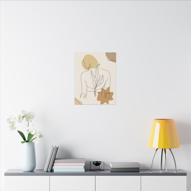 Minimalist Women Body Line Art Canvas Print - Image 16