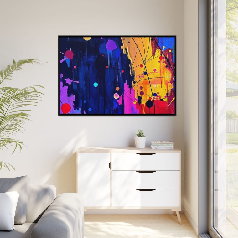 Abstract Hallway Wall Art Long Canvas Print - Image 39