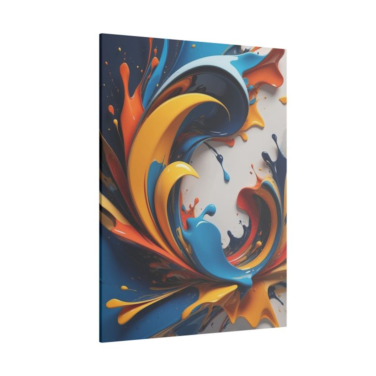 Dynamic Splash Vibrant Abstract Oil Painting for Contemporary Wall Art - Image 6