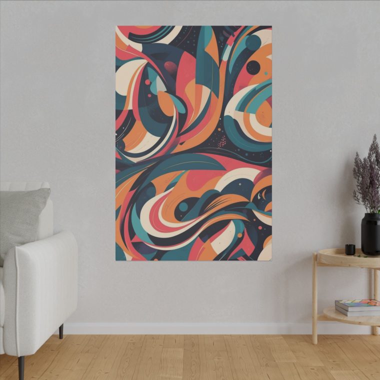 Dynamic Curves Modern Abstract Wall Art Pattern - Image 27
