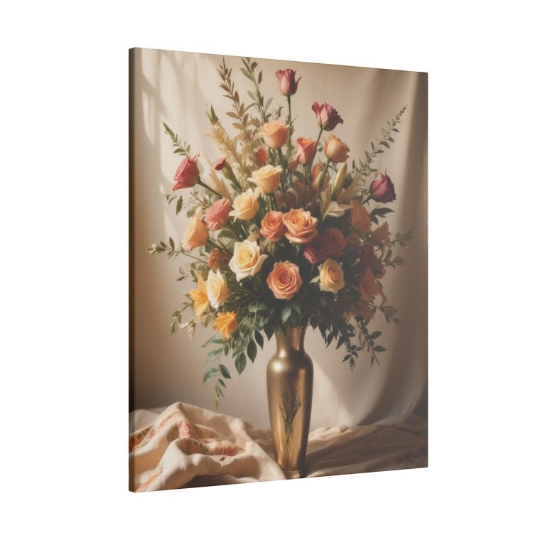 Vivid Blooms and Soft Lighting: A Boho Vintage Painting - Image 22
