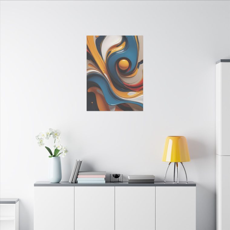 Flowing Harmony Modern Abstract Oil Art for Contemporary Interiors - Image 8
