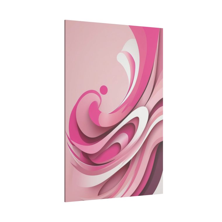 Graceful Pink Waves Abstract Layered Design in Soft Tones - Image 26