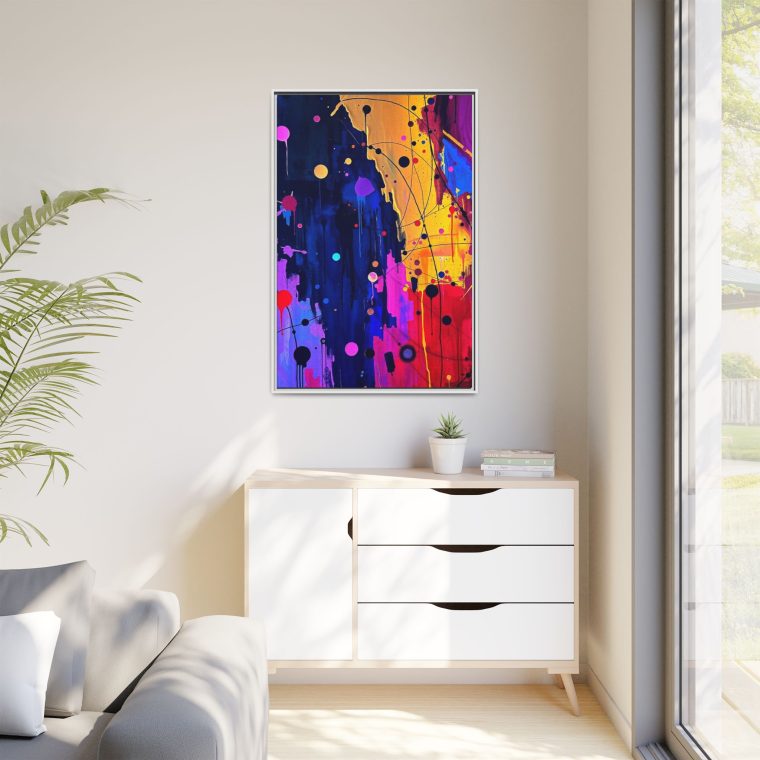 Abstract Hallway Wall Art Long Canvas Print - Image 15