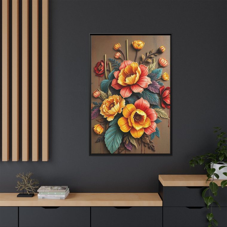 Large Floral Wall Art for Living Room: Elegant Wall Decor - Image 3