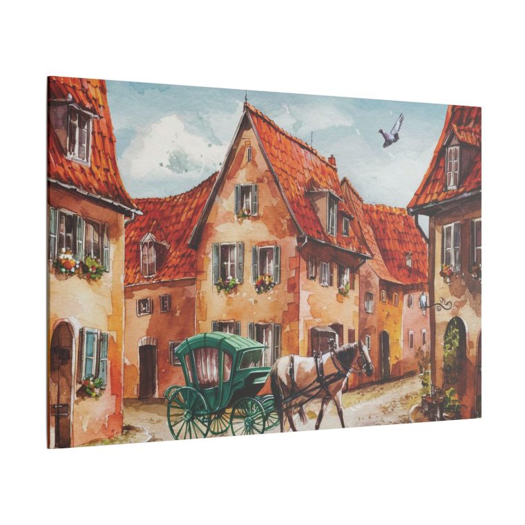 Tranquil German Village A Peaceful Watercolor Illustration - Image 14