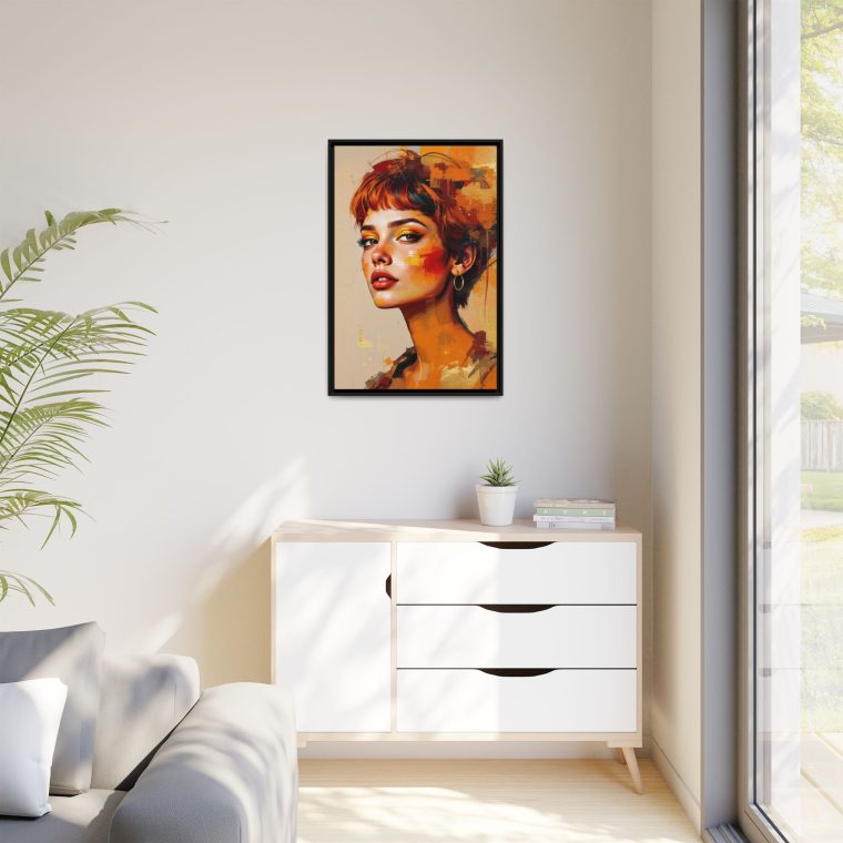 Neutral Boho Face Art Print - Modern Bohemian Wall Decor - Image 7