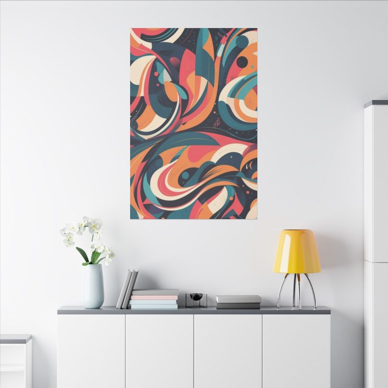 Dynamic Curves Modern Abstract Wall Art Pattern - Image 28