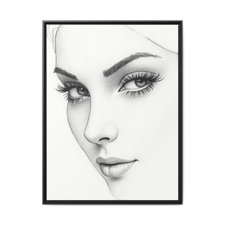 Abstract Line Art Face Wall Décor Perfect for Modern Interiors - Image 9