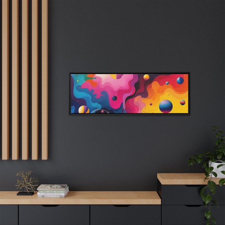 Modern Abstract Paint Swirls Large Canvas Wall Art - Image 24