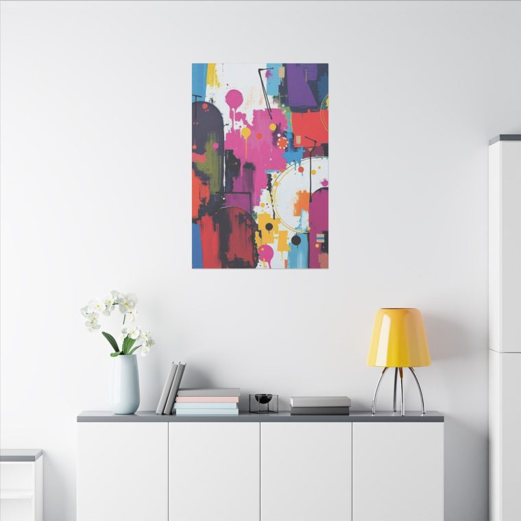 Vivid Fusion Wall Art A Dance of Colors and Textures - Image 8