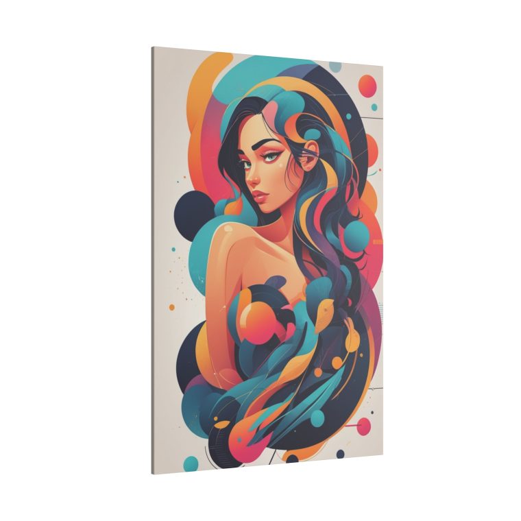 Modern Vibrance Abstract Portrait Wall Art Masterpiece - Image 10