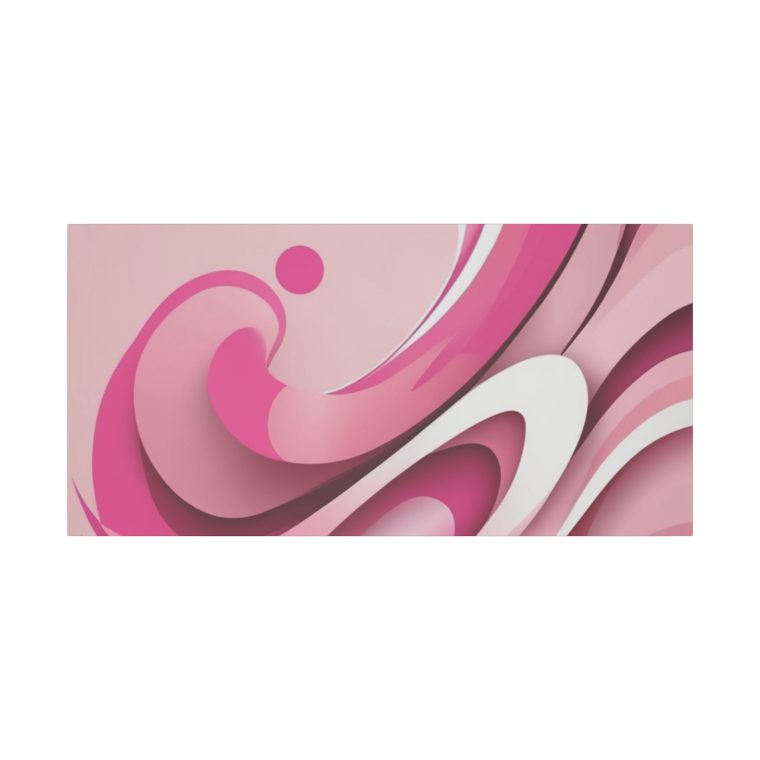 Graceful Pink Waves Abstract Layered Design in Soft Tones - Image 21