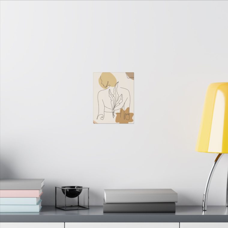 Minimalist Women Body Line Art Canvas Print - Image 4