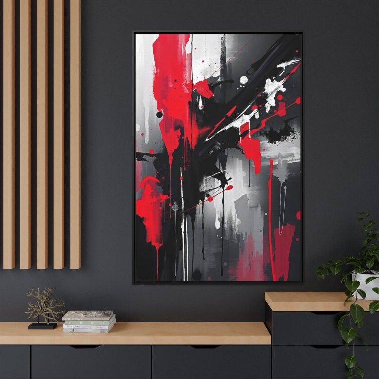 Push Artistic Boundaries with Black Abstract Paint - Image 16