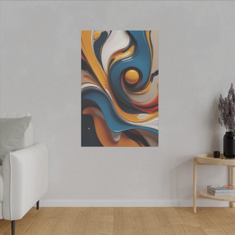 Flowing Harmony Modern Abstract Oil Art for Contemporary Interiors - Image 11