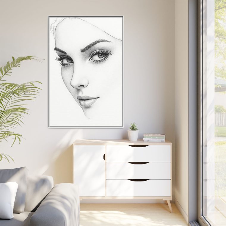 Abstract Line Art Face Wall Décor Perfect for Modern Interiors - Image 31