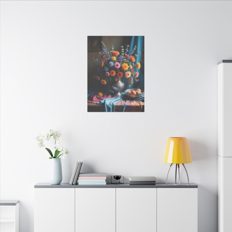 Flowers in Full Color: Boho Meets Vintage Blue Painting - Image 16