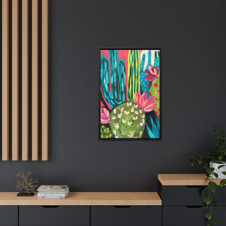 Maximalist Cactus Floral Abstract Art for Modern Spaces - Image 4