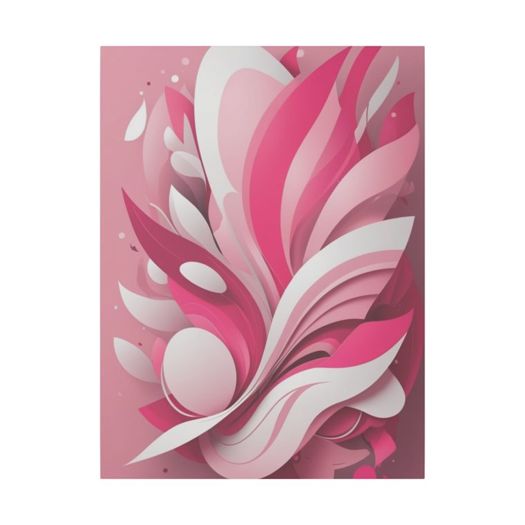 Blooming Abstraction Dynamic Pink Layers and Sculpted Forms - Image 5