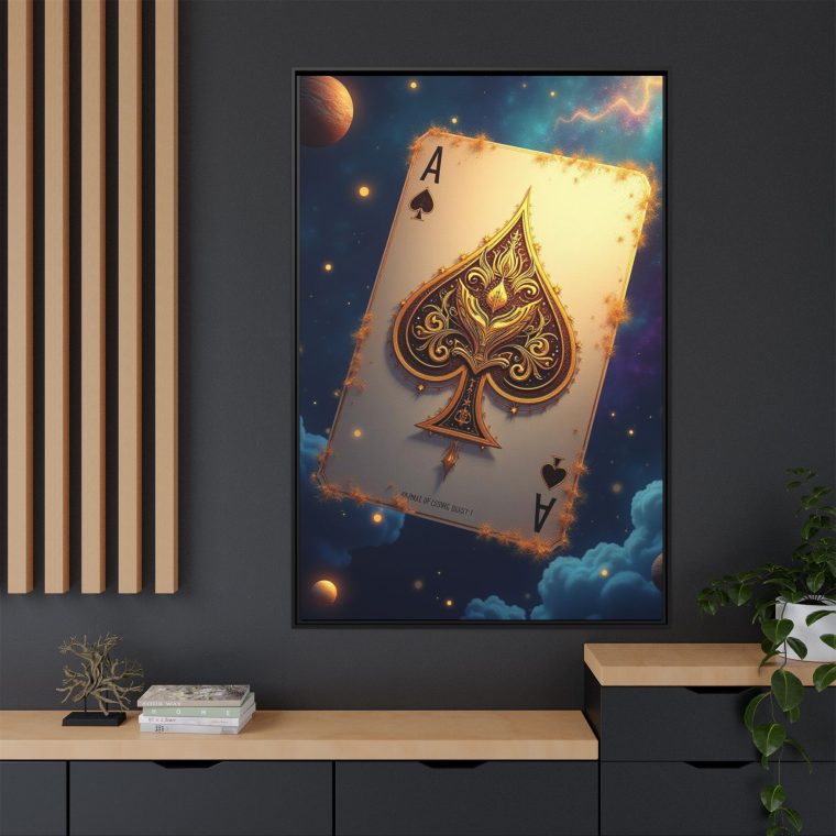 Golden Ace of Cosmic Dust Big Canvas Prints - Image 4