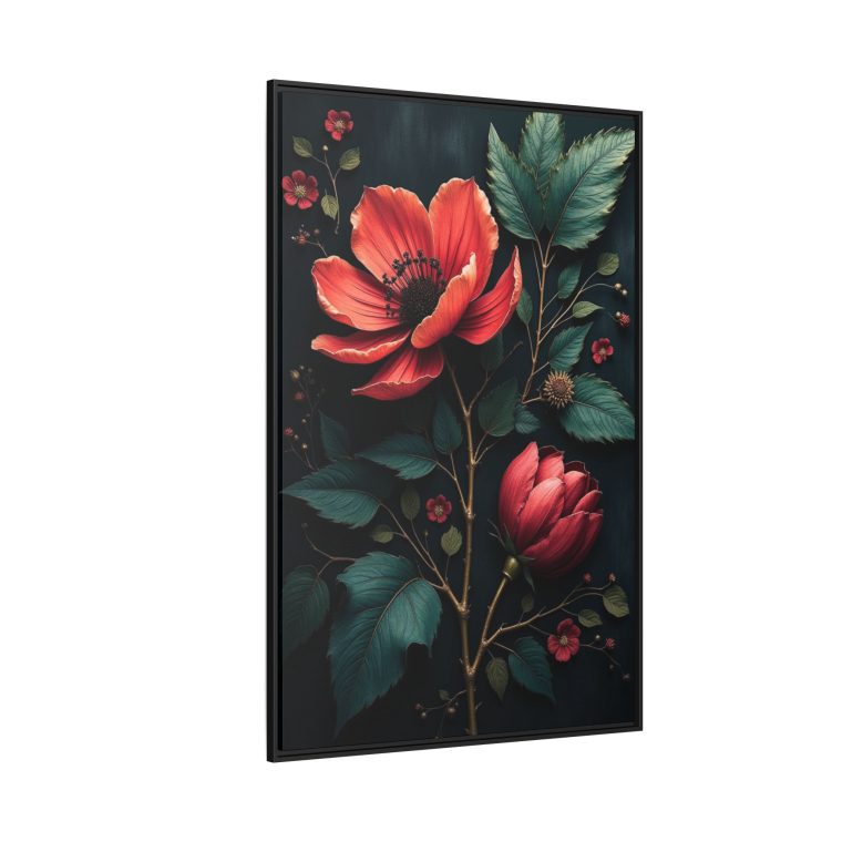 Obsidian Blooms Moody Wall Art Décor - Image 14